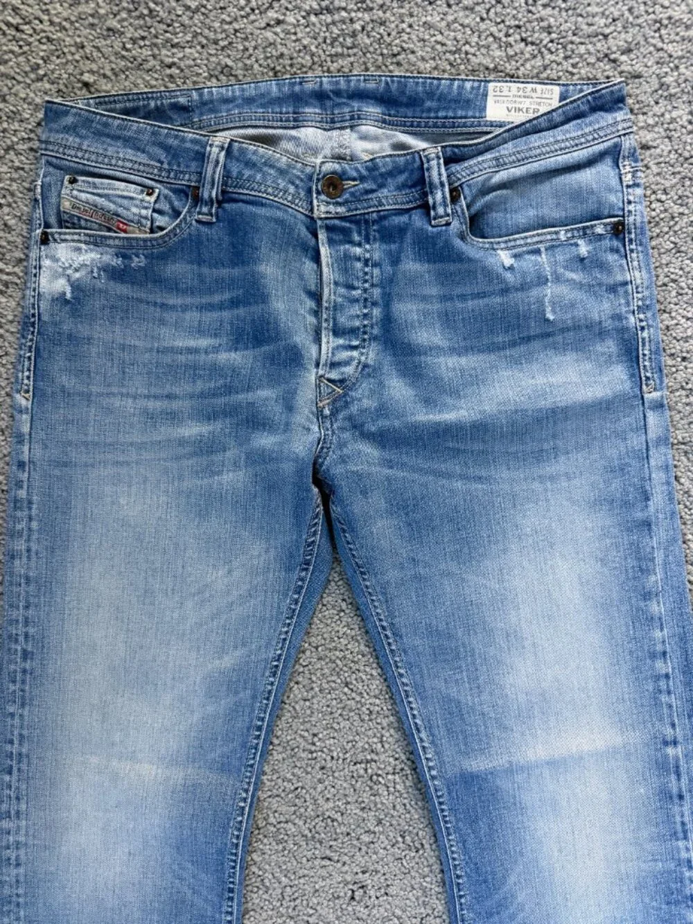 Diesel Viker 008W7 Regular Straight Men's Stretch Jeans Size 34x32- Very Good UC